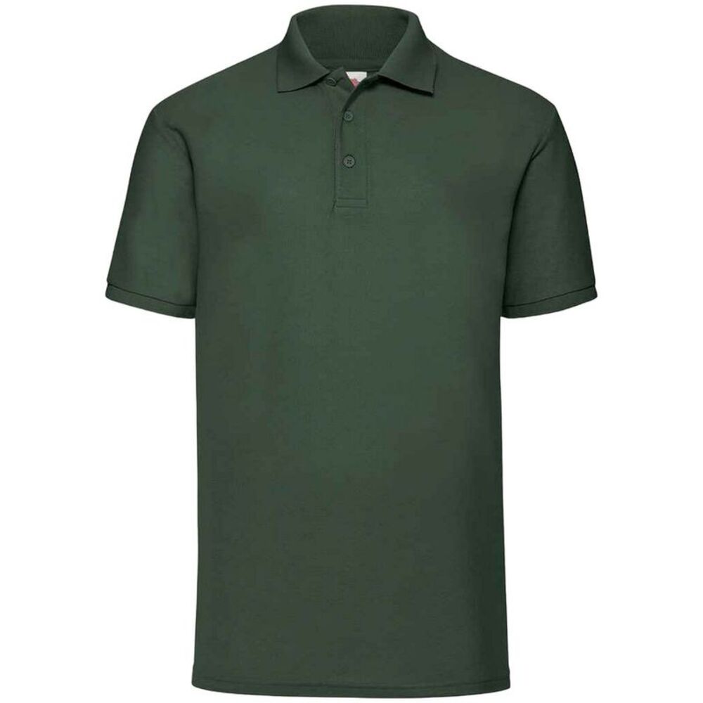 Fruit of the Loom Mens 65/35 Polo Shirt / Bottle Green